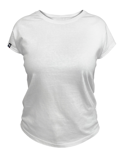 Tee shirt femme blanc en coton bio et fabriqué en France