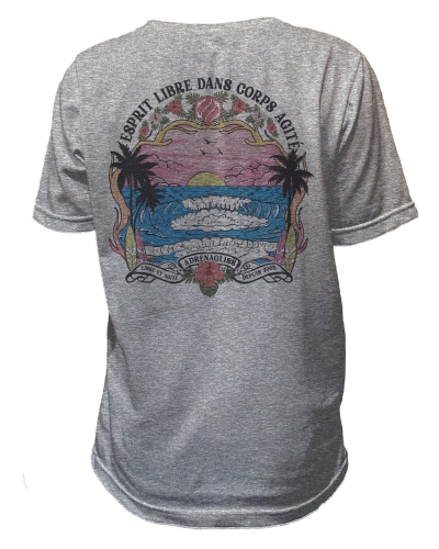 HIBISCUS - TEE SHIRT ENFANT FABRIQUÉ EN FRANCE EN COTON BIO