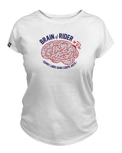 BRAIN - TEE SHIRT FEMME FABRIQUÉ EN FRANCE EN COTON BIO