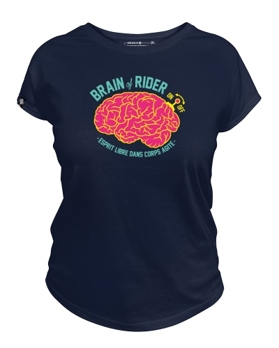 t-shirt femme made in France - brain