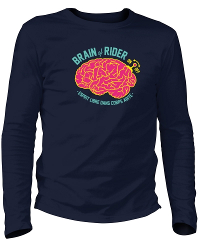 teeshirt manches longues made in france - brain