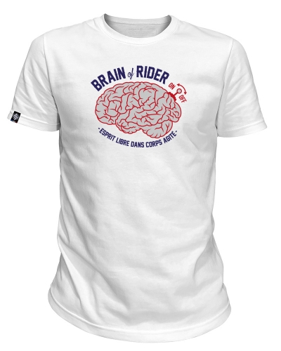 BRAIN - TEE SHIRT HOMME MANCHES COURTES FABRIQUÉ EN FRANCE EN COTON BIO