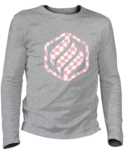 DAMIER - TEE SHIRT HOMME MANCHES LONGUES FABRIQUÉ EN FRANCE EN COTON BIO