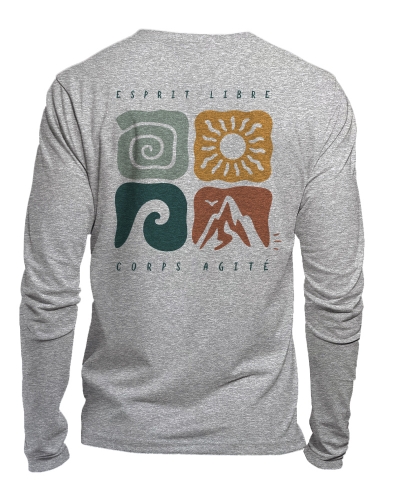 tshirt manches longues coton bio made in france - élémentaire