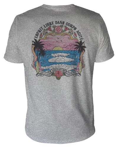 HIBISCUS - TEE SHIRT MANCHES COURTES HOMME FABRIQUÉ EN FRANCE EN COTON BIO