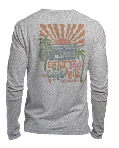 tshirt manches longues coton bio made in france - rétro