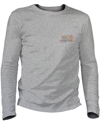 RETRO - TEE SHIRT MANCHES LONGUES HOMME FABRIQUÉ EN FRANCE EN COTON BIO