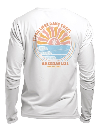 tshirt manches longues coton bio made in france - zen