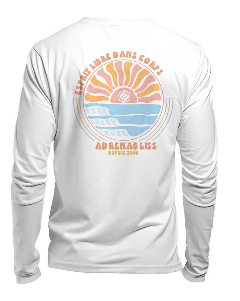 tshirt manches longues coton bio made in france - zen