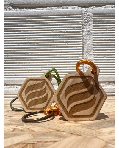 porte clé bois pure logo adrenagliss made in France