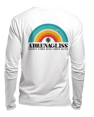 tshirt manches longues coton bio made in france - Rainbow
