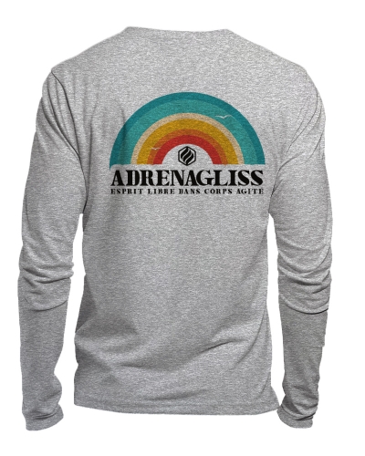 Rainbow - TEE SHIRT MANCHES LONGUES HOMME FABRIQUÉ EN FRANCE EN COTON BIO