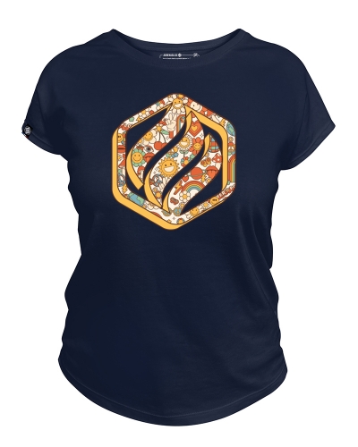 t-shirt femme made in France - flower power