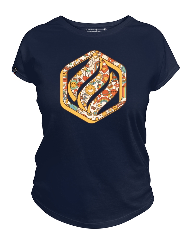 t-shirt femme made in France - flower power