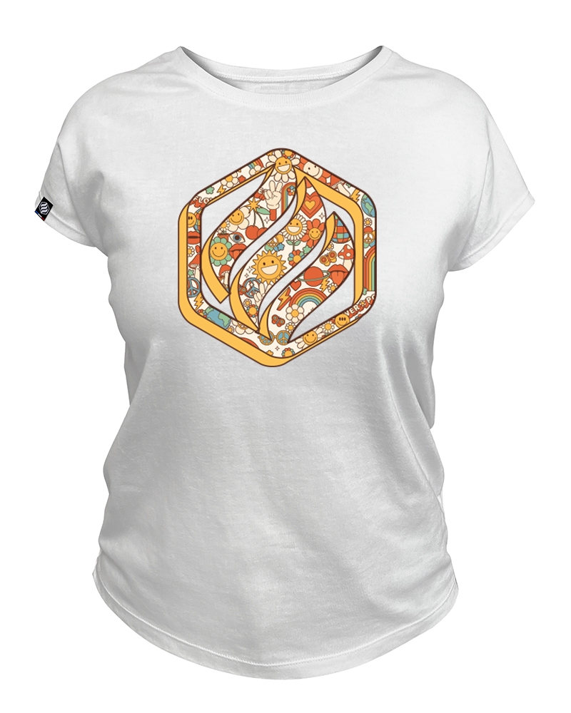 t-shirt femme made in France - flowers power