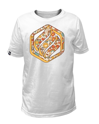 FLOWER POWER - TEE SHIRT ENFANT FABRIQUÉ EN FRANCE EN COTON BIO