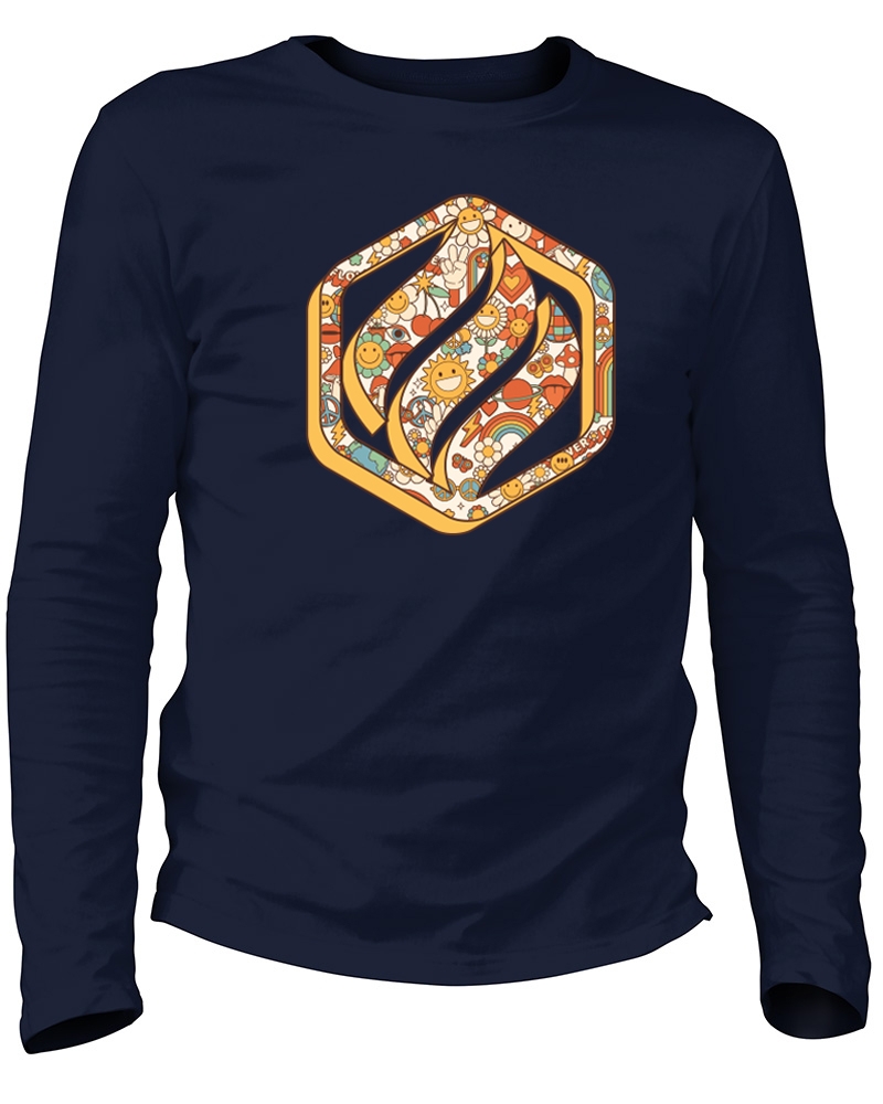 teeshirt manches longues made in france - flowers power