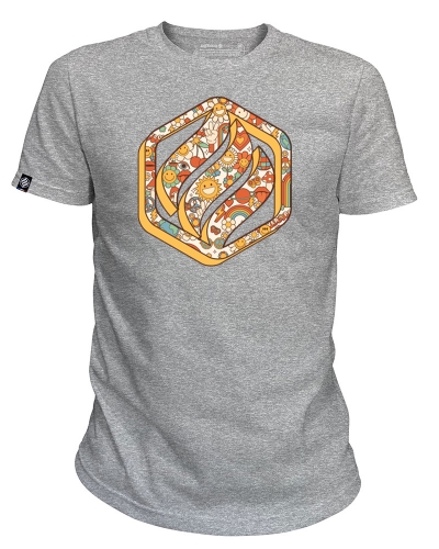 FLOWER POWER - TEE SHIRT HOMME MANCHES COURTES FABRIQUÉ EN FRANCE EN COTON BIO