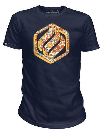 FLOWER POWER - TEE SHIRT HOMME MANCHES COURTES FABRIQUÉ EN FRANCE EN COTON BIO