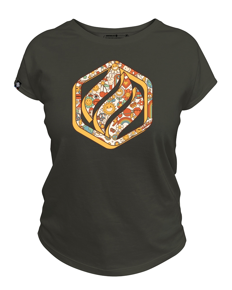 t-shirt femme made in France - flower power