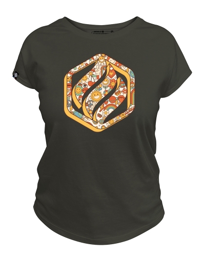 t-shirt femme made in France - flower power
