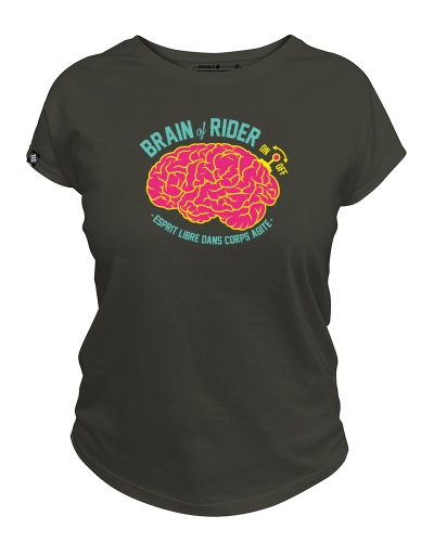 BRAIN - TEE SHIRT FEMME FABRIQUÉ EN FRANCE EN COTON BIO