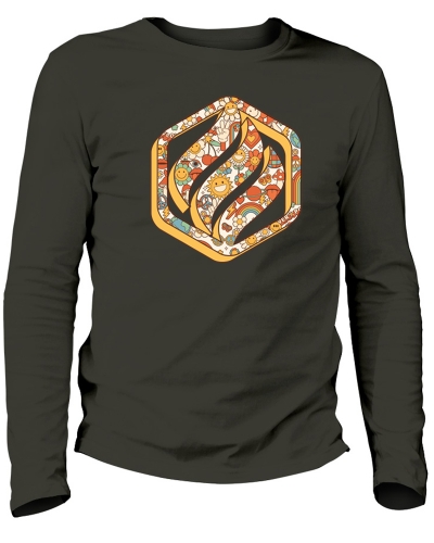 teeshirt manches longues made in france - flowers power