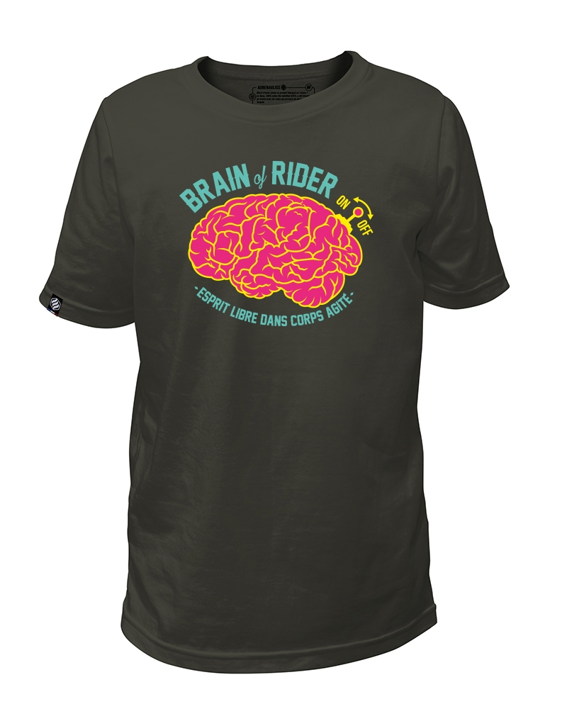 teeshirt enfant made in france - modèle brain